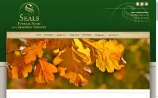 Seals Funeral Home & Cremation Services website