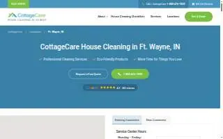 CottageCare Ft. Wayne website