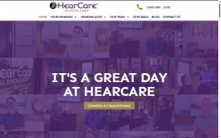 Hearcare Audiology website