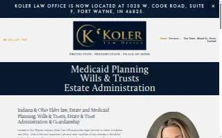 Koler Law Office website