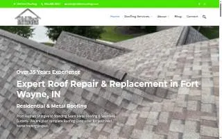 Old Fort Roofing of Fort Wayne website