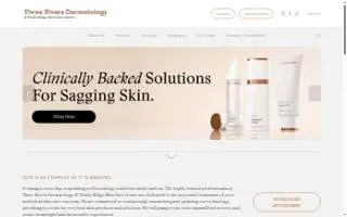 Three Rivers Dermatology & Windy Ridge Skin Care Centre website