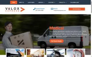 Velox Express, Inc. website