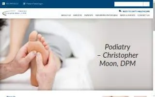 Christopher Moon, D.P.M. website