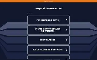 Magical Moments Event Planning of Frankfort website