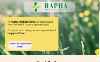 Rapha Medical Clinic website