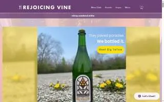 The Rejoicing Vine Winery of Frankfort website