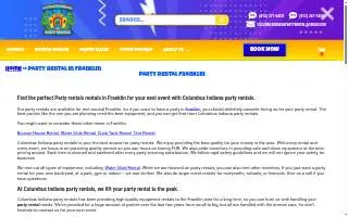 Columbus Indiana Party Rentals of Franklin website