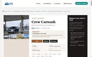 Crew Carwash website