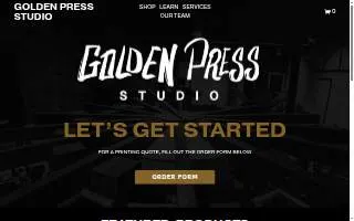 Golden Press Studio website
