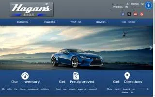 Hagan's Auto Sales website