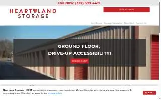 Heartland Storage website