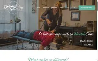 Optimal Vitality Chiropractic website