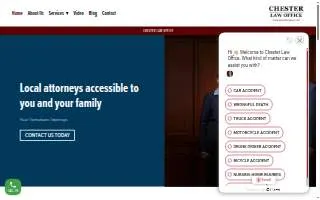 Chester Law Office website