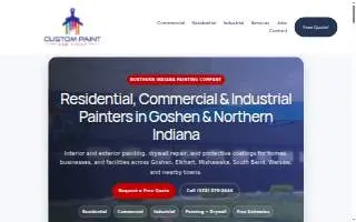Custom Paint & Finish website