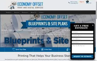 Economy Offset Print and Digital Services website