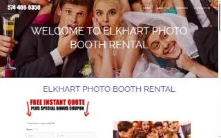Elkhart Photobooth website