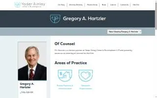 Hartzler Gregory A website