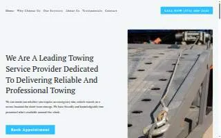 Hitch Way Towing Recovery website