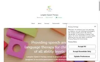 Langdon Speech Therapy website