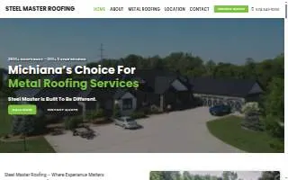 Steel Master Roofing website
