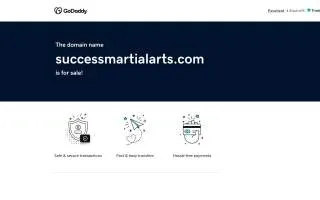 Success Martial Arts of Goshen website