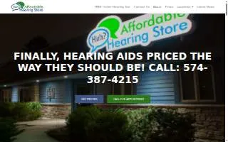 Affordable Hearing Store of Granger website