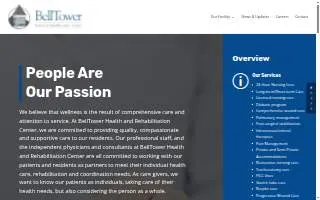 BellTower Health and Rehabilitation Center website