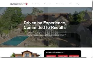 Burkey Real Estate website
