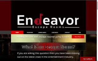 Endeavor Escape Rooms of Granger website