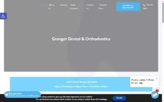 Granger Dental and Orthodontics website