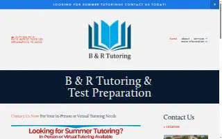 B & R Tutoring website