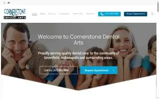 Cornerstone Dental Arts website
