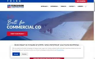 Ferguson Construction of Greenfield website