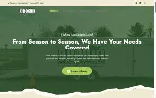 Goodin Ground Maintenance website