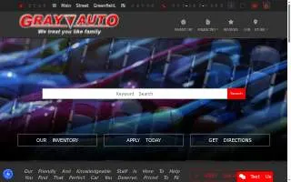 Gray Auto Brokers website