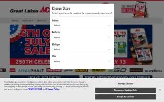 Great Lakes Ace of Greenfield website
