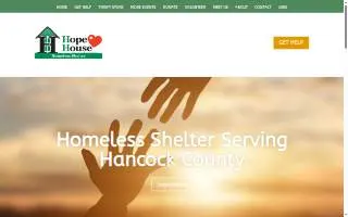 Hancock Hope House Inc website