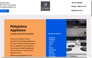 Pettyjohns Appliance Parts and Repair