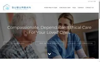Suburban Home Health of Greenfield website