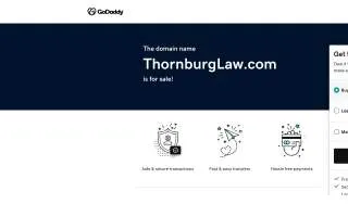 Thornburg Law Office website
