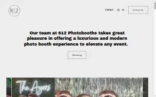 812 Photo Booths of Greensburg website