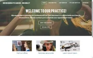 Greensburg Eye Care website