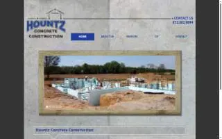 Hountz Concrete Construction Inc website
