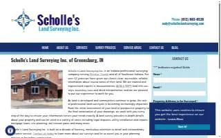 Scholle's Land Surveying Inc. website