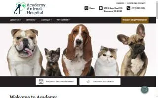 Academy Animal Hospital website