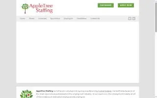 AppleTree Staffing of Greenwood website