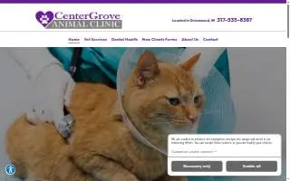 CenterGrove Animal Clinic website