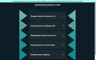 Design House Inc website