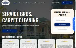 Service Bros. Carpet Cleaning of Greenwood website
